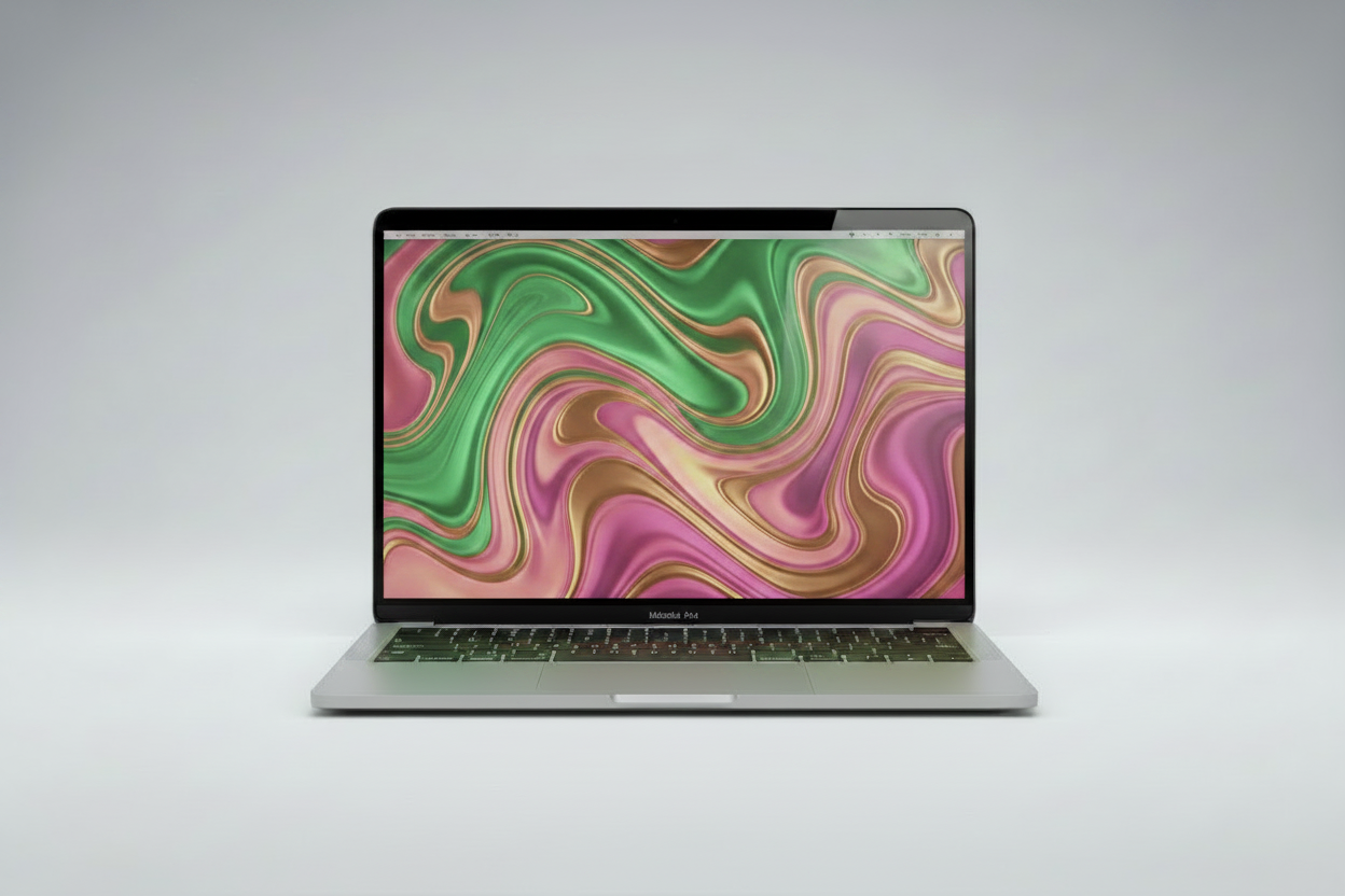MacBook Air 2017 - Abstracto Verde y Dorado