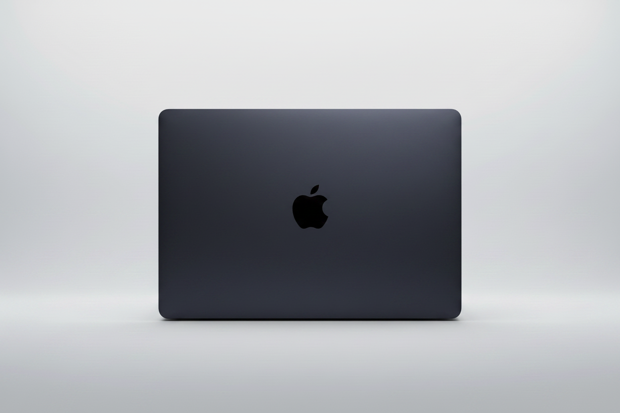MacBook Air 2022 M1 Midnight - Espalda con Fondo de Referencia